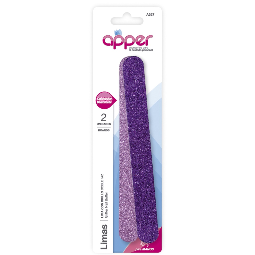 Lima doble Faz con brillo x 2 un. Apper A527