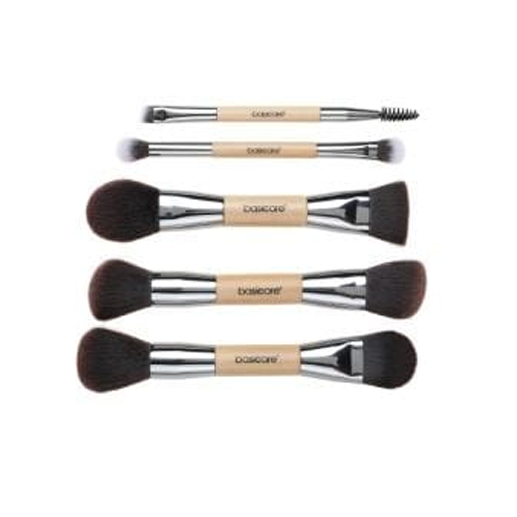 Kit 5 brochas de maquillaje dobles con estuche BA8016
