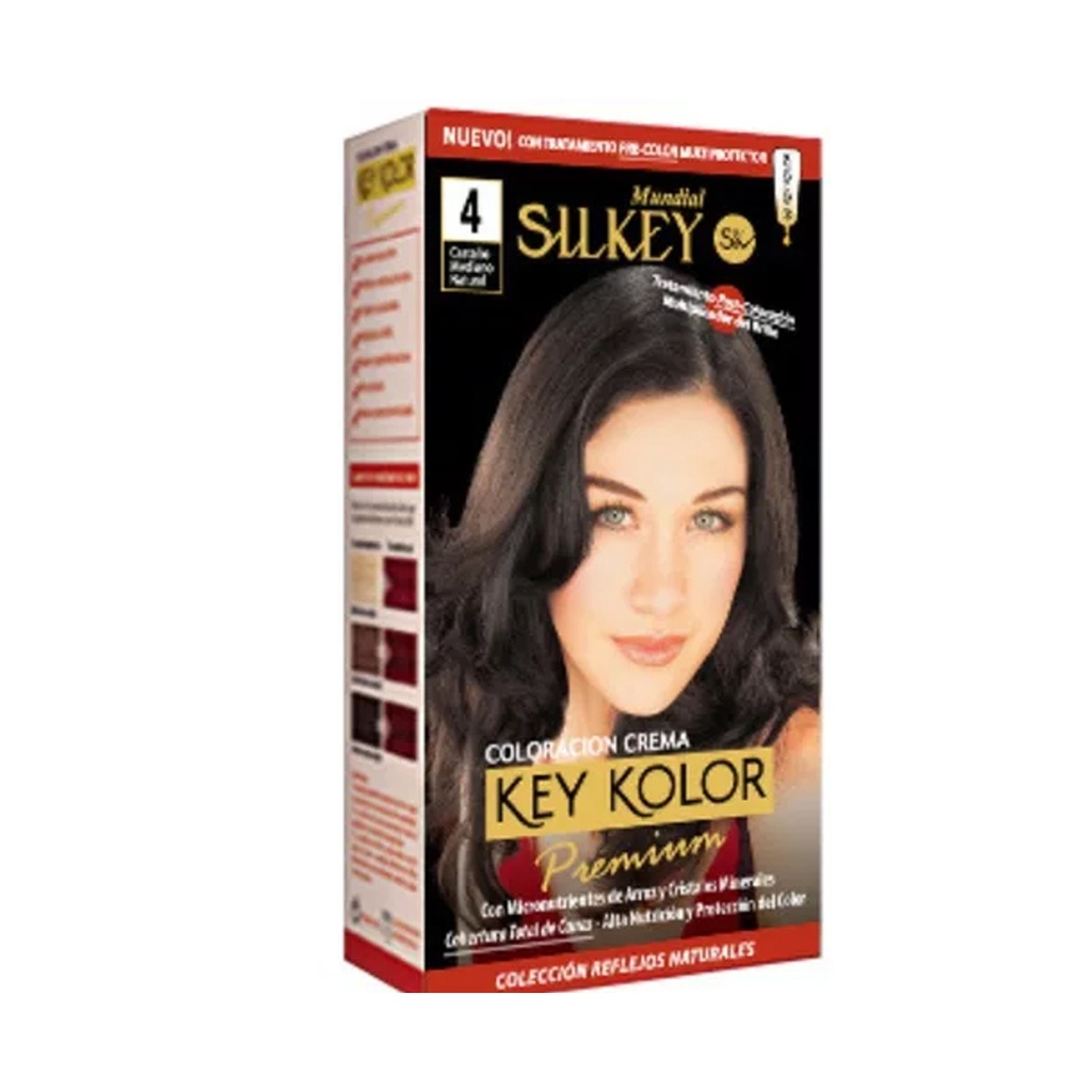 CASTAÑO MEDIANO NATURAL SILKEY COLOR PREMIUM KIT SK700.4