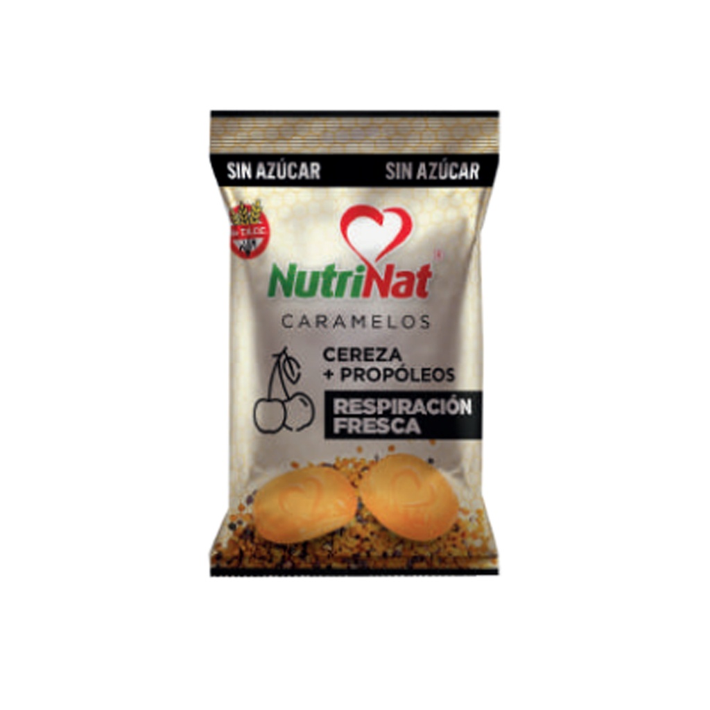 Caramelos Cherry +propòleos   Bolsa De 25 paquetitos x50 grs. SIN AZUCAR