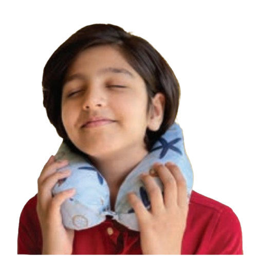 Almohada de viaje con funda KIDS 23 x 20 x 7 cm   BIO6