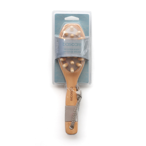 [BA2145] Cepillo para masaje corporal de doble cara (cerdas y pins de madera) BA2145