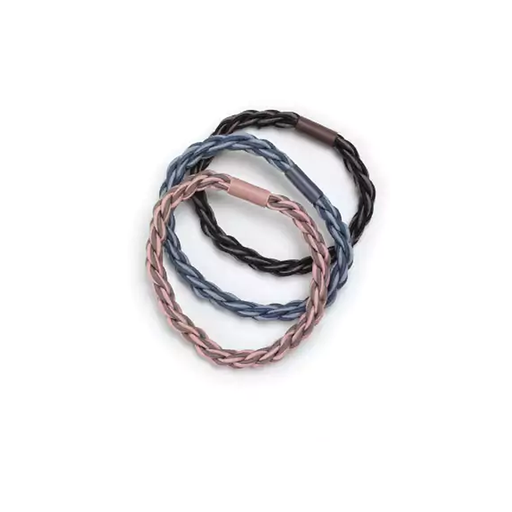 [BA3758] Elásticos para cabello diseño trenzado bicolor - colores surtidos (3) BA3758