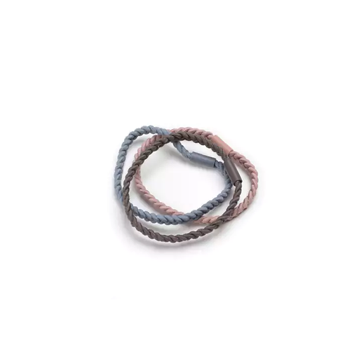 [BA3760] Elásticos para cabello diseño trenzado - colores surtidos (3) BA3760