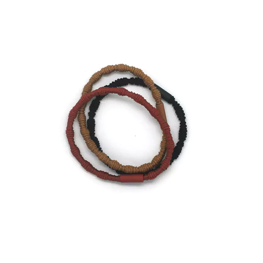 [BA3764] Elásticos para cabello diseño arrugado - colores surtidos (3) BA3764