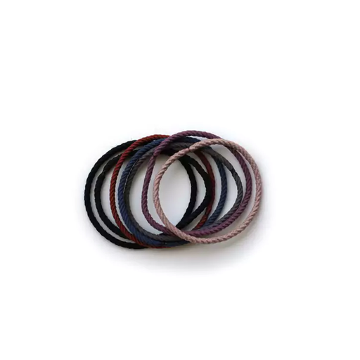 [BA3781] Elásticos cabello diseño retorcido - colores surtidos (pack 7) BA3781