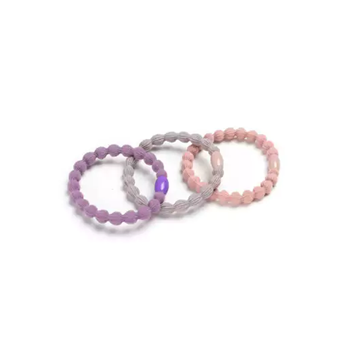 [BA3824-2] Elásticos cabello diseño festoneado - colores surtidos (pack 3) BA3824-2