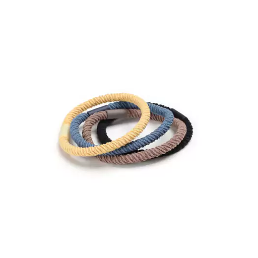 [BA3826] Elásticos para cabello diseño arrugado - colores surtidos (4) BA3826
