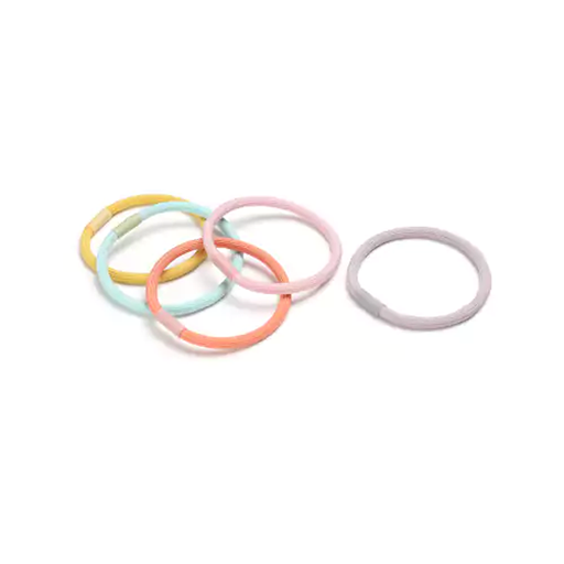 [BA3827] Elásticos cabello diseño a rayas - colores surtidos (pack 5) BA3827
