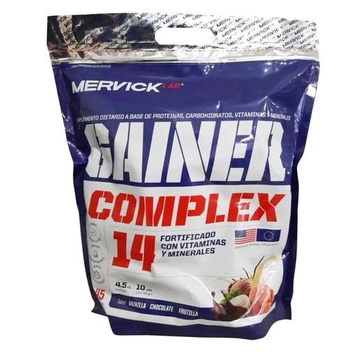 [MER117] GAINER FRUTILLA FORTIFICADO CON VITAMINAS Y MINERALES MER117