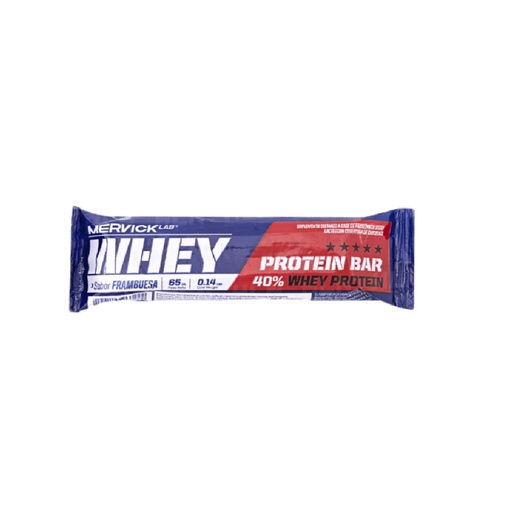 [MER123] WHEY PROTEIN BAR SABOR FRAMBUESA  65 GRS sin TACC MER123