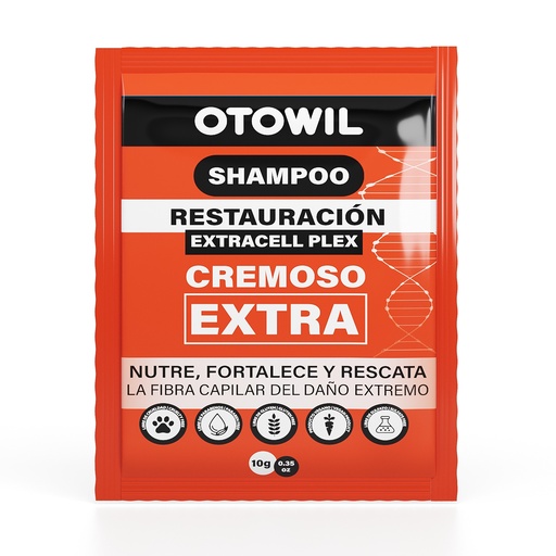 [OC237] GENERICO Restaurador  Shampoo Extra Cremoso | Sobre x 10 grs. Caja x24u. OC237