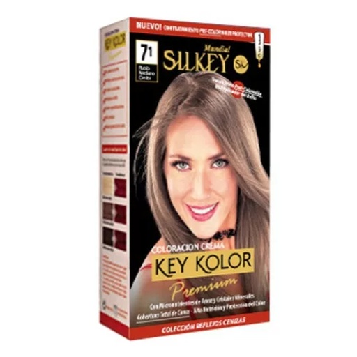 [SK700.7.1] RUBIO MEDIANO CENIZA SILKEY COLOR PREMIUM KIT SK700.7.1