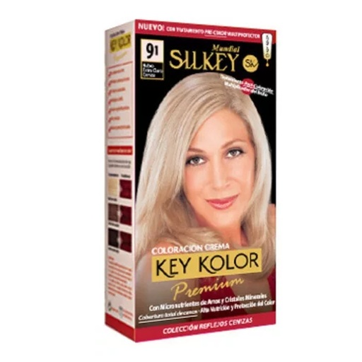 [SK700.9.1] RUBIO EXTRA CLARO CENIZA SILKEY COLOR PREMIUM KIT SK700.9.1