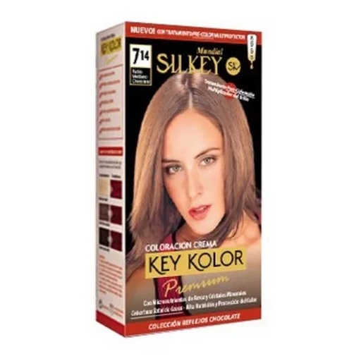 [SK700.7.14] RUBIO MEDIANO CHOCOLATE SILKEY COLOR PREMIUM KIT SK700.7.14