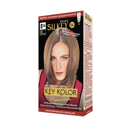 [SK700.8.14] RUBIO CLARO CHOCOLATE SILKEY COLOR PREMIUM KIT SK700.8.14