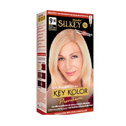 [SK700.9.14] RUBIO EXTRA CLARO CHOCOLATE SILKEY COLOR PREMIUM KIT SK700.9.14