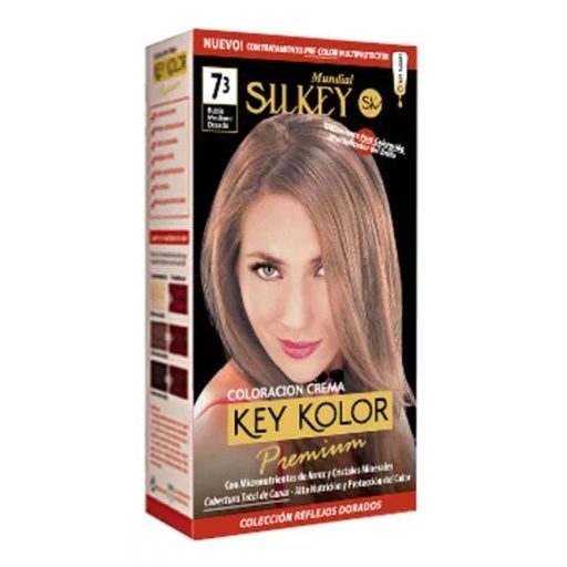 [SK700.7.3] RUBIO MEDIANO DORADO SILKEY COLOR PREMIUM KIT SK700.7.3