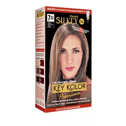 [SK700.7.32] RUBIO MEDIANO MIEL SILKEY COLOR PREMIUM KIT SK700.7.32