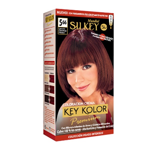 [SK700.5.66] CASTAÑO CLARO ROJO INTENSO SILKEY COLOR PREMIUM KIT SK700.5.66