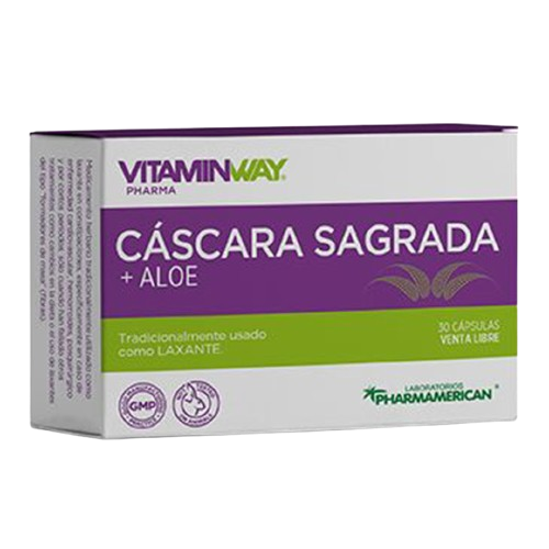 [AQ39] CÁSCARA SAGRADA + ALOE VITAMIN WAY - Estuche x 30 cápsulas AQ39