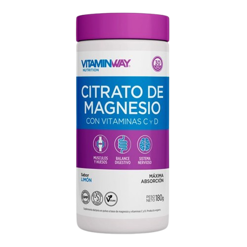 [AQ175] CITRATO DE MAGNESIO SABOR LIMON (POLVO) POTE X 180 GRS. AQ175
