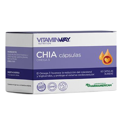 [AQ43] CHÍA CÁPSULAS VITAMIN WAY - Estuche x 60 cápsulas AQ43