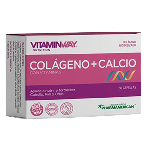 [AQ56] COLÁGENO + CALCIO VITAMIN WAY - Estuche x 30 cápsulas AQ56