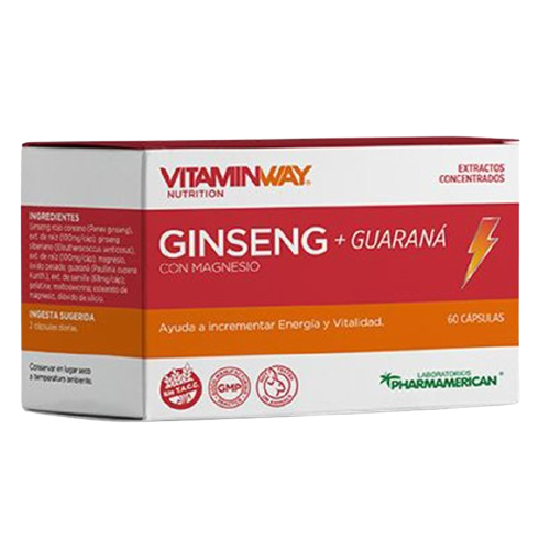 [AQ85] GINSENG + GUARANÁ VITAMIN WAY - Estuche x 60 cápsulas AQ85