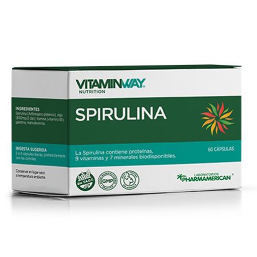[AQ124] SPIRULINA VITAMIN WAY - Estuche x 60 cápsulas AQ124