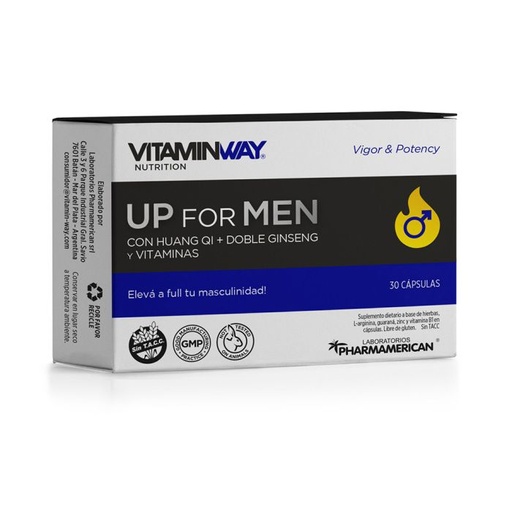 [AQ182] UP FOR MEN x 30 cápsulas AQ182