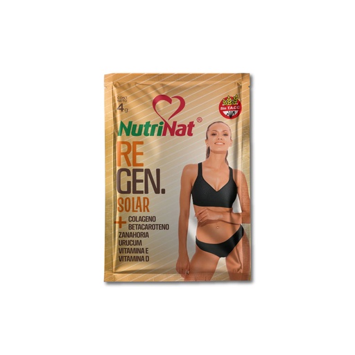 [NU1790] Regen Solar (Colágeno,Betacaroteno,Zanahoria,Urucum,Vitamina E, Vitamina D )  40 sob. X 4 g