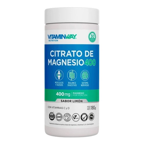 [AQ198] CITRATO DE MAGNESIO 400 POTE X 180 GR. AQ198