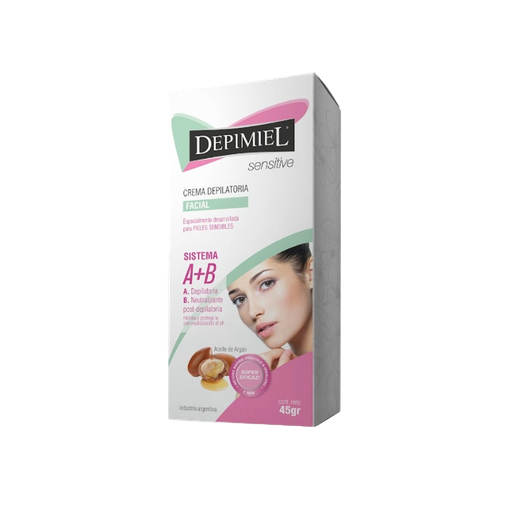 [DP1-384]  CREMA DEPILATORIA PARA EL ROSTRO (A+B) SENSITIVE    45 grs. DP1-384
